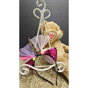 Unicorn Sequin Headband with Tulle Accents